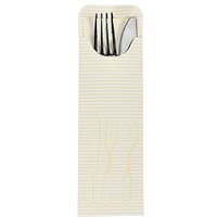 PAPSTAR Bestecktaschen creme 7,3 x 23,5 cm, 100 St. von PAPSTAR