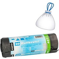 STARPAK Müllbeutel 60,0 l schwarz 22,0 µm, 20 St. von STARPAK