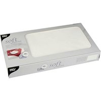 20 STARPAK Tischdecken soft selection weiß 80,0 x 80,0 cm von STARPAK