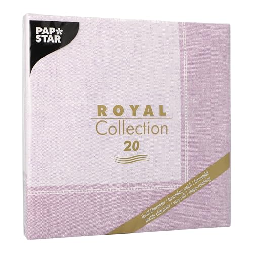 20 Servietten "ROYAL Collection" 1/4-Falz 40 cm x 40 cm flieder "Linum" 20 Servietten "ROYAL Collection" 1/4-Falz 40 cm x 40 cm flieder "Linum" von PAPSTAR
