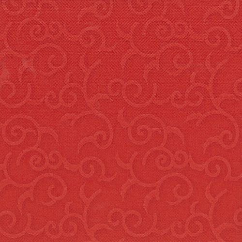250 Servietten "ROYAL Collection" 1/4-Falz 40 cm x 40 cm rot "Casali" 84879 Papstar Premium stoffähnlich hochwertig Qualität stabil gute Faltbarkeit von PAPSTAR