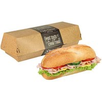 50 PAPSTAR Burger-Boxen Good Food 21,0 x 6,2 cm von PAPSTAR