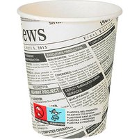 50 STARPAK Einweg-Kaffeebecher Newsprint 0,2 l von STARPAK