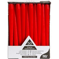 50 PAPSTAR Kerzen rot von PAPSTAR