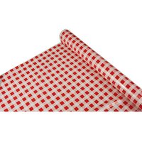 6 PAPSTAR Tischdecke Karo 81611 rot, weiß 80,0 cm x 50,0 m von PAPSTAR