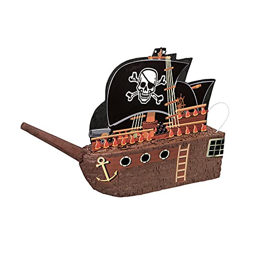 KBO30967 Pinata Piratenschiff, für Kinder-Geburtstag & Party, Ideal zum Befüllen mit Süßigkeiten und Geschenken KBO30967 Pinata Piratenschiff, für Kinder-Geburtstag & Party, Ideal zum Befüllen mit Süßigkeiten und Geschenken von PAPSTAR