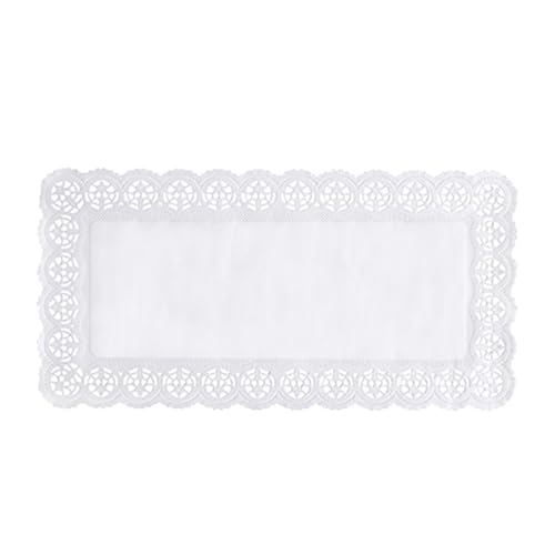 PAPSTAR 1 Karton = 25x6 Spitzenpapiere eckig 40 cm x 20 cm Weiss 12724 von PAPSTAR