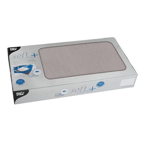 PAPSTAR 100 Mitteldecken Vlies 80 x 80 cm grau (84927) von PAPSTAR