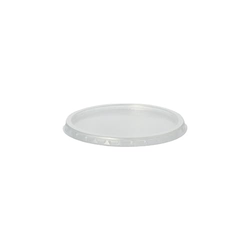 PAPSTAR 1000 Stück Deckel für Verpackungsbecher, PP rund Ø 10,1 cm transparent von PAPSTAR