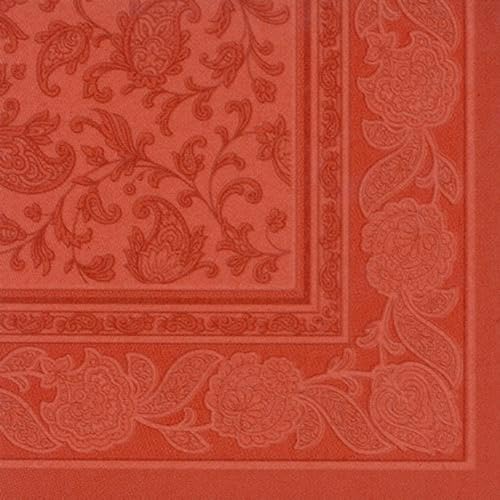 PAPSTAR 250 Premium Servietten ROYAL Collection 1/4-Falz 40 cm x 40 cm Terracotta Ornaments hochwertig von PAPSTAR