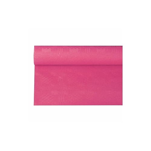 PAPSTAR 4 Rollen Papiertischtuch mit Damastprägung 6 m x 1,2 m Fuchsia von PAPSTAR