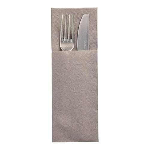 PAPSTAR 50 Bestecktaschen 'Daily Collection' 48 cm x 30 cm grau PAPSTAR 50 Bestecktaschen 'Daily Collection' 48 cm x 30 cm grau von PAPSTAR