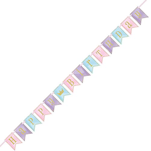 PAPSTAR NEU Große Girlande/Wimpelkette Happy Birthday, rosa - lila/Gold, glitzernd, Größe: ca. 2,1 m PAPSTAR NEU Große Girlande/Wimpelkette Happy Birthday, rosa - lila/Gold, glitzernd, Größe: ca. 2,1 m von PAPSTAR