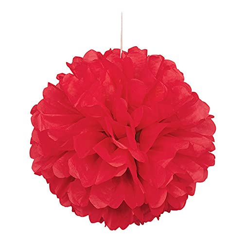 PAPSTAR NEU Pompom/Blume aus Papier, Raumdeko zum Aufhängen für Geburtstag, Hochzeit, Party & Co., Größe: ca. 40 cm, Farbe: Rot PAPSTAR NEU Pompom/Blume aus Papier, Raumdeko zum Aufhängen für Geburtstag, Hochzeit, Party & Co., Größe: ca. 40 cm, Farbe: Rot von PAPSTAR