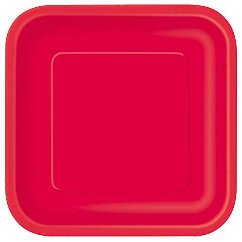 PAPSTAR NEU Teller aus Pappe, Premiumqualität, quadratisch, Größe ca. 23x23 cm, Vorteilspack mit 14 Stück, Farbe: Rot PAPSTAR NEU Teller aus Pappe, Premiumqualität, quadratisch, Größe ca. 23x23 cm, Vorteilspack mit 14 Stück, Farbe: Rot von PAPSTAR
