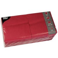 PAPSTAR Servietten weinrot 1-lagig 33,0 x 33,3 cm, 500 St. von PAPSTAR