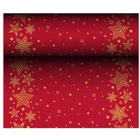 PAPSTAR Tischläufer Christmas Shine 88171 rot 40,0 cm x 24,0 m von PAPSTAR