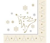 PAPSTAR Weihnachts-Motivservietten 'X-Mas Elegance', gold von PAPSTAR