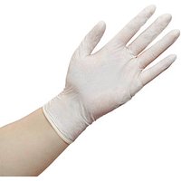 PAPSTAR unisex Einmalhandschuhe white grip transparent Größe M 100 St. von PAPSTAR