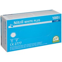 PAPSTAR unisex Einmalhandschuhe white plus weiß Größe M, 100 St. von PAPSTAR