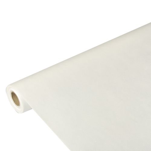 Pap-Star Tischdecke, Stoffoptik, Vliesstoff Soft Selection 10 m x 1,18 m, weiß von PAPSTAR