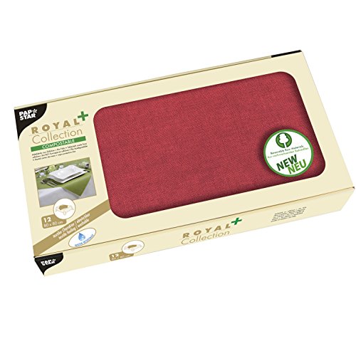 Papstar, 12 Mitteldecken, stoffähnlich, PV-Tissue "ROYAL Collection Plus" 80 cm x 80 cm bordeaux, #85796 Papstar, 12 Mitteldecken, stoffähnlich, PV-Tissue "ROYAL Collection Plus" 80 cm x 80 cm bordeaux, #85796 von PAPSTAR