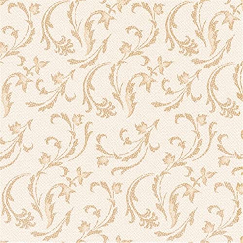 Papstar, 50 Servietten "ROYAL Collection" 1/4-Falz 40 cm x 40 cm champagner "Damascato", #84995 von PAPSTAR