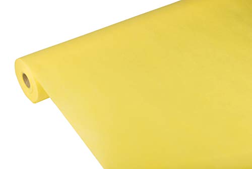 Papstar, Tischdecke, stoffähnlich, Vlies "soft selection" 25 m x 1,18 m gelb, #82341 von PAPSTAR