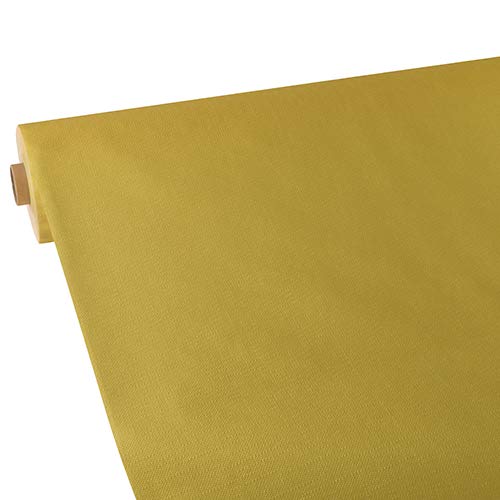 Papstar, Tischdecke, stoffähnlich, Vlies "soft selection plus" 25 m x 1,18 m gold auf Rolle, #86048 von PAPSTAR