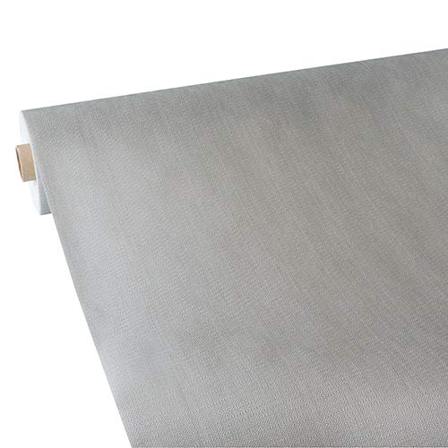 Papstar, Tischdecke, stoffähnlich, Vlies "soft selection plus" 25 m x 1,18 m silber auf Rolle, #86047 von PAPSTAR