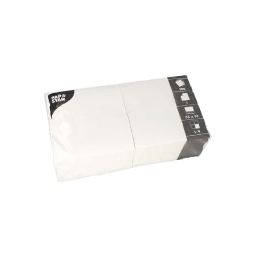 Papstar 12391 Servietten, Tissue, weiß, 33x33 cm, 2500 Stück Papstar 12391 Servietten, Tissue, weiß, 33x33 cm, 2500 Stück von PAPSTAR