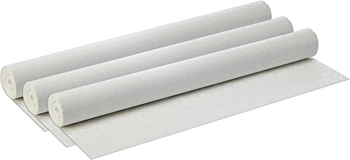 PAPSTAR 12542 Papiertischtuch mit Damastprägung, 50 m x 1 m, weiß (3 Rollen) von PAPSTAR