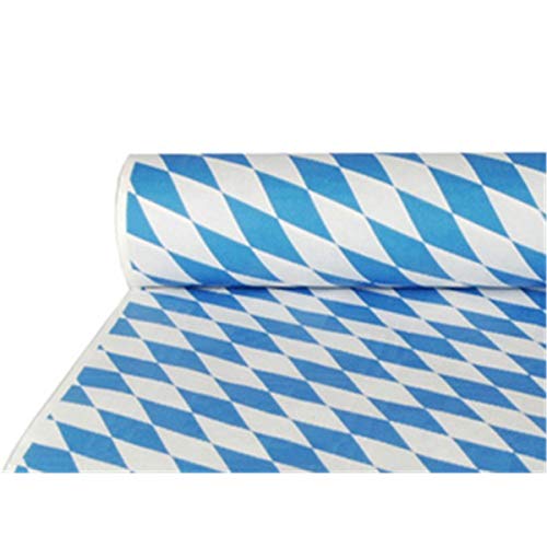 Papstar Papiertischtuch / Tischtuchrolle mit Damastprägung "Bayerisch Blau" (1 Stück) 50 x 1 m, für Haushalt, Gastronomie oder Festlichkeiten, beliebig zuschneidbar, #12544 von PAPSTAR