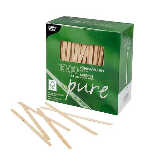 Papstar Rührstäbchen Holz Pure 10 x 1000 Stück Papstar Rührstäbchen Holz Pure 10 x 1000 Stück von PAPSTAR