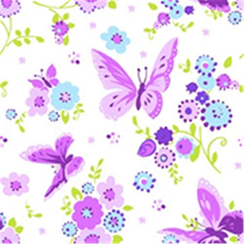 Papstar Servietten / Tissueservietten, mehrfarbig, "Beautiful Butterfly" (20 Stück) 33 x 33 cm, 3-lagig, 1/4 Falzung, umweltfreundliches Material, FSC-Zertifizierung #10531 von PAPSTAR