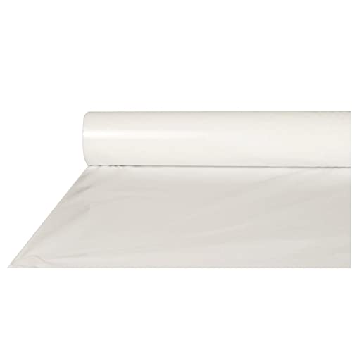 Papstar Tischdecke / Tischtuchrolle weiß (1 Stück), aus LDPE Folie, 50 x 0.8 m, abwaschbar, robust, feuchtigkeitsresistent, für Haushalt oder Feierlichkeiten, #10589 von PAPSTAR