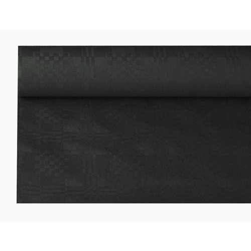 Tischdecke schwarz, Damastprägung 8x1,2m von PAPSTAR