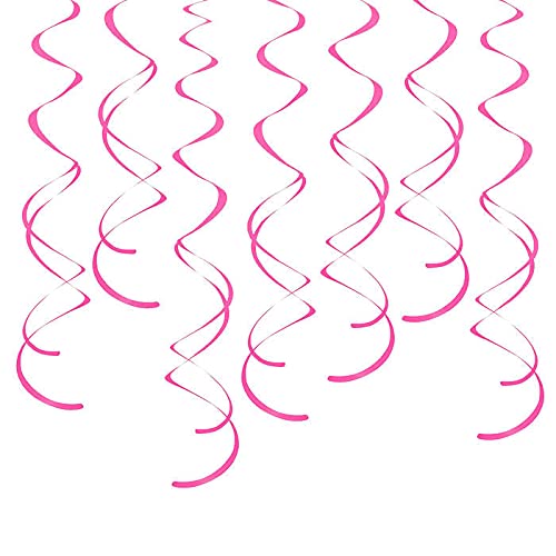 WOOOOZY NEU Girlande spiralförmig / Deckenhänger, Länge: ca. 7,9 cm, 8 Stück, Farbe: Pink von PAPSTAR