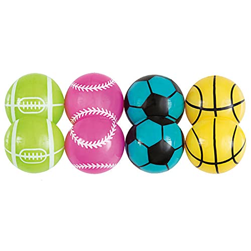 PAPSTAR NEU Mitgebsel/Gastgeschenk für Kindergeburtstag Partyspiele/Spielzeug, Pop-Up Sportball, 8 Stück von PAPSTAR