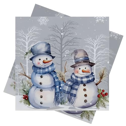 40 Stück Weihnachtsservietten Winter 3-Lagig Servietten Weihnachten Schneemänner Papierservietten 33 x 33 cm Weihnachten Servietten Weihnachts Tischdeko 40 Stück Weihnachtsservietten Winter 3-Lagig Servietten Weihnachten Schneemänner Papierservietten 33 x 33 cm Weihnachten Servietten Weihnachts Tischdeko von PAPU
