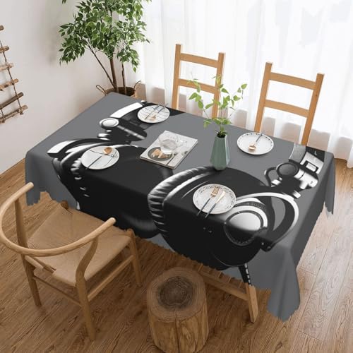 PAQOLSMCKR Tischdecke, rechteckig, 137 x 182 cm, für Kopfhörer, wasserdicht, auslaufsicher, knitterfrei, dekorative Tischdecke für Küche, Camping PAQOLSMCKR Tischdecke, rechteckig, 137 x 182 cm, für Kopfhörer, wasserdicht, auslaufsicher, knitterfrei, dekorative Tischdecke für Küche, Camping von PAQOLSMCKR