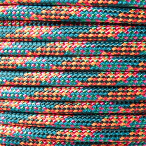Paracord Planet Holiday Colors 550 Paracord – ideal für Heimwerker, Armbänder und Schlüsselbänder – Mele Kalikimaka (7,6 m) von PARACORD PLANET