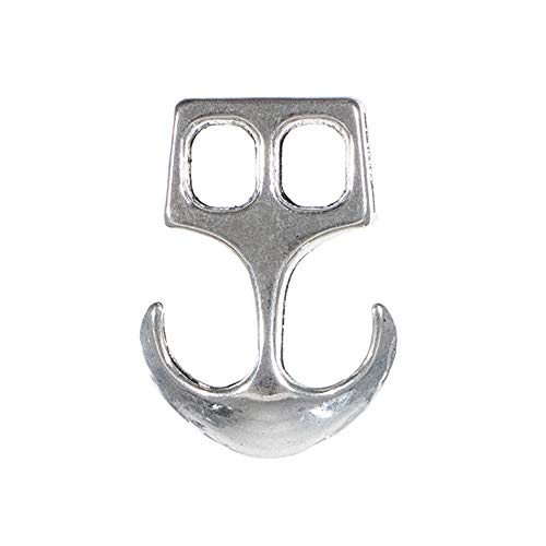 Paracord Planet Zwei-Loch-Verschlüsse, Anker, Silber, 1,9 cm (3/4 Zoll), 10 Stück von PARACORD PLANET