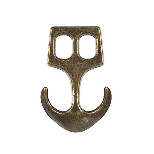 Paracord Planet Zwei-Loch-Verschlüsse – Anker, Bronze, 3/4 Zoll (25 Stück) von PARACORD PLANET