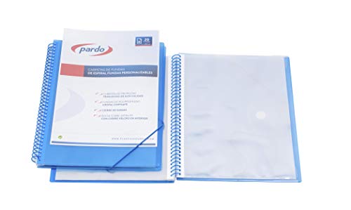 Pardo 842003 – Ordner mit 20 Ringhüllen, Polypropylen, Blau Pardo 842003 – Ordner mit 20 Ringhüllen, Polypropylen, Blau von PARDO