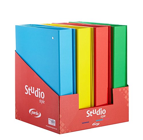 Pardo 921818 - Präsentationsständer mit 8 Ordnern, Pappe, gefüttert, 4/40 Ringe, Design Studio, mehrfarbig Pardo 921818 - Präsentationsständer mit 8 Ordnern, Pappe, gefüttert, 4/40 Ringe, Design Studio, mehrfarbig von PARDO