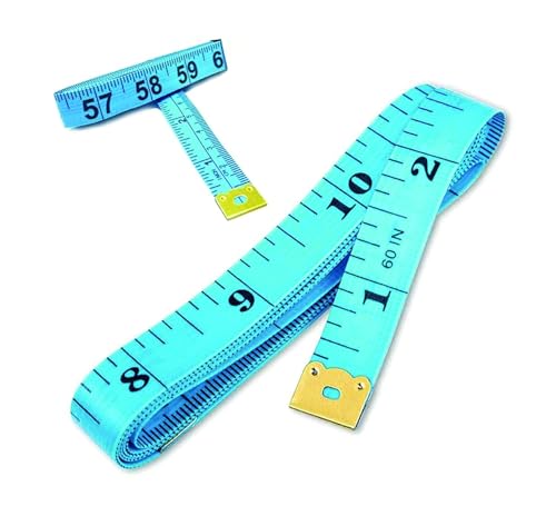 PARENCE.- Schneidermaßband/Maßband für Schneider Doppelseitige Beschriftung - 150cm, 60 Zoll, zufällige Farbe (Rosa, Blau, Grün, Gelb, Weiß) von PARENCE