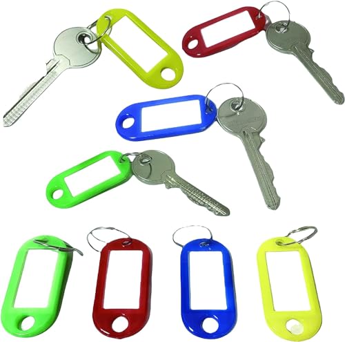 PARENCE.- Set mit 20 Schlüsselanhängern Etiketten zum Registrieren/Gepäck, Haus, Haustiere - Kunststoff, zufällige Farben PARENCE.- Set mit 20 Schlüsselanhängern Etiketten zum Registrieren/Gepäck, Haus, Haustiere - Kunststoff, zufällige Farben von PARENCE