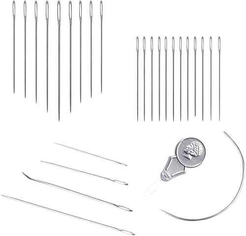 PARENCE.- Set mit 26 Nähnadeln - Verschiedene Nadeln für alle Ihre Projekte: Kreuzstich, Klassisches Nähen, Wandteppich und mehr, Silber PARENCE.- Set mit 26 Nähnadeln - Verschiedene Nadeln für alle Ihre Projekte: Kreuzstich, Klassisches Nähen, Wandteppich und mehr, Silber von PARENCE