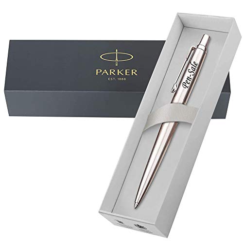 Parker Kugelschreiber "Jotter", Edelstahl, personalisierbare Gravur von PARKER & PEN-SALE